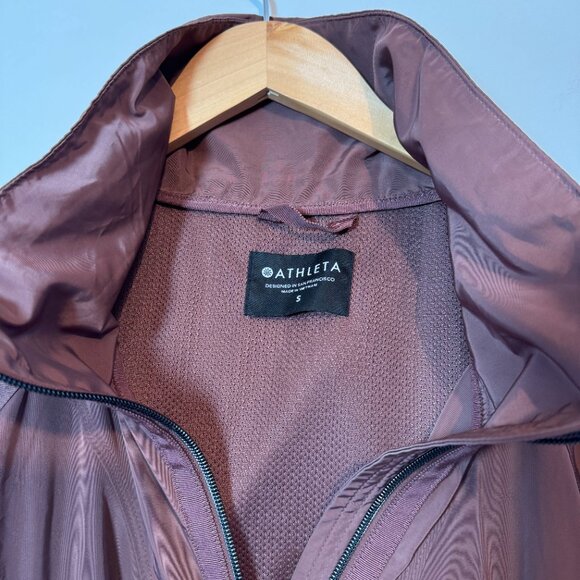 Athleta Jacket Women's Drip Drop Rain Jacket in Hearth Rose, Size S - Picture 5 of 6